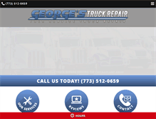 Tablet Screenshot of georgestruckrepair.com